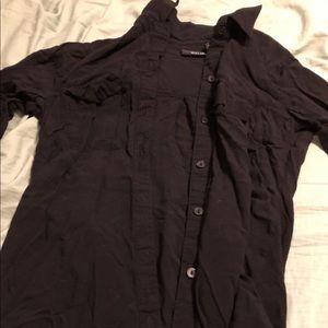 a.n.a Black Button Up